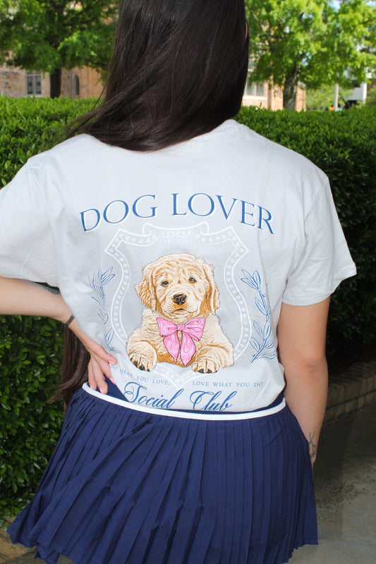 Ladies Simply Southern Dog Lover S/S White Water