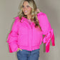 Hot Pink Puffer Jacket