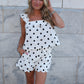 Polka Dot Top - Set (Off White)