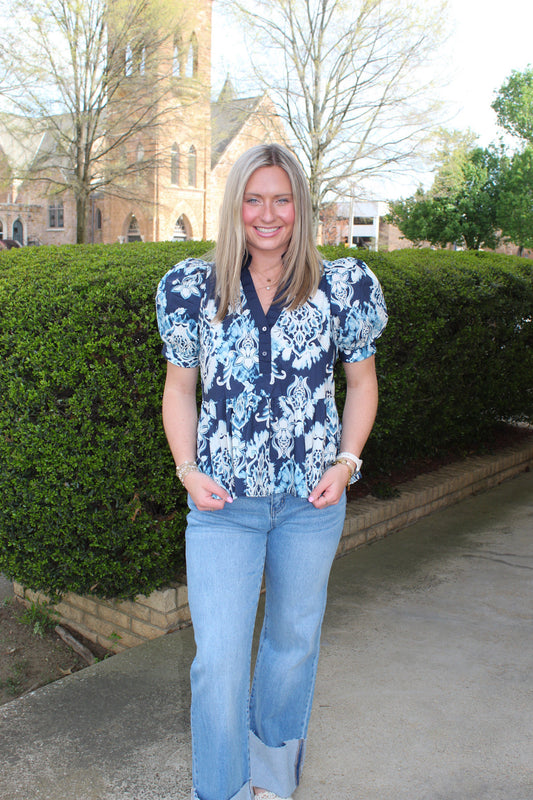 The Missy Top (Navy)
