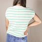 Stripped Sweater Top (Cream/Green)