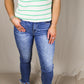 Medium Wash High Rise Relaxed Skinny Jean