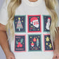 Ladies' Southern Fried Cotton Christmas Stamps S/S (Ivory)