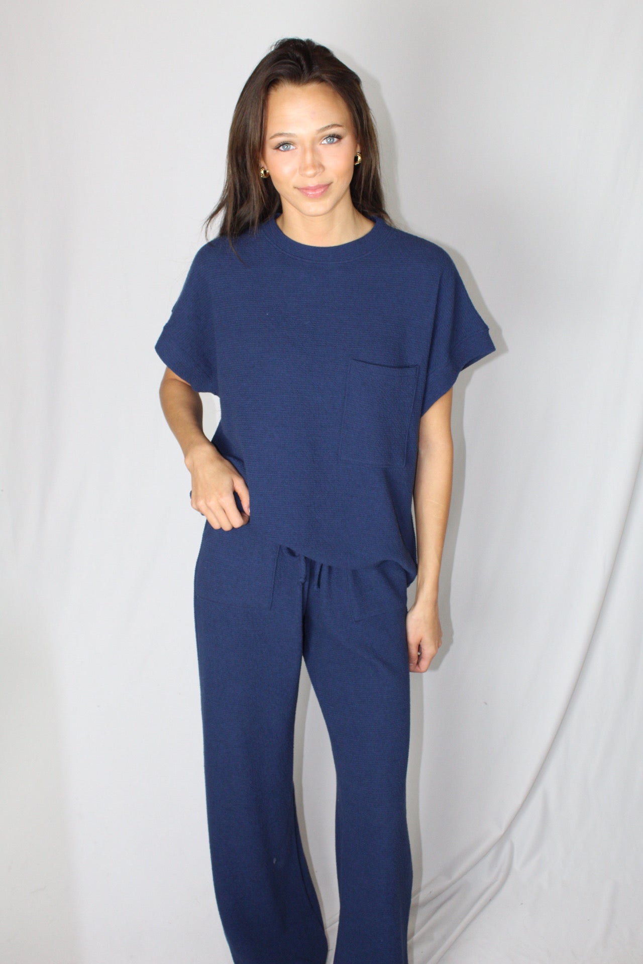 Ribbed S/S Pocket Tee (Set)