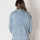 Ladies' Split Neck Mineral Wash L/S