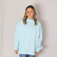 Juniors' Bucketlist Solid Mock Neck Sweatshirt