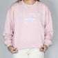 Ladies' Jesus Loves You W/Bow Sweatshirt (Baby Pink)