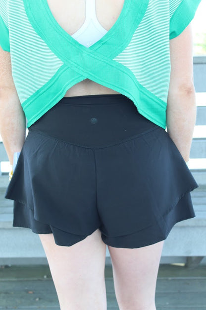 Juniors' 90 Degree Flirty Active Short