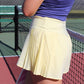 Juniors' 90 Degree Side Pleats W/Inner Short