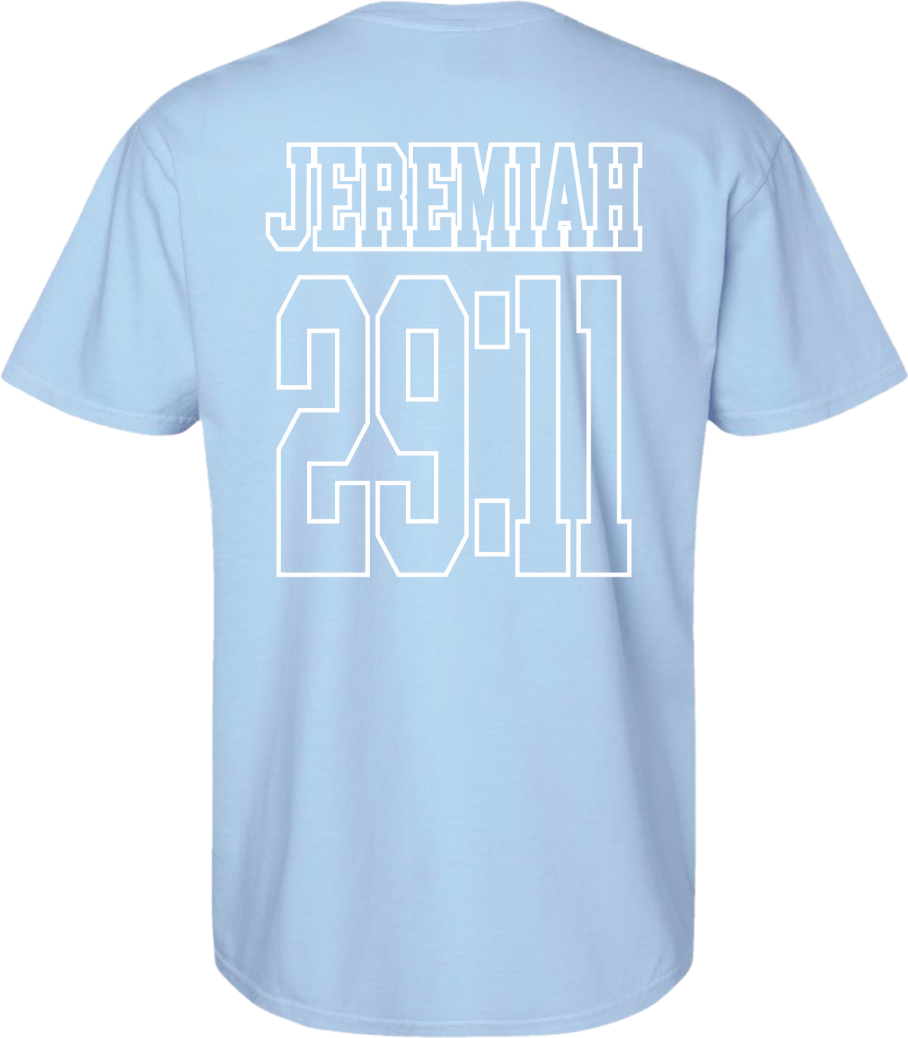 Juniors' Jeremiah 29:11 Comfort Color Puff Ink S/S Tee