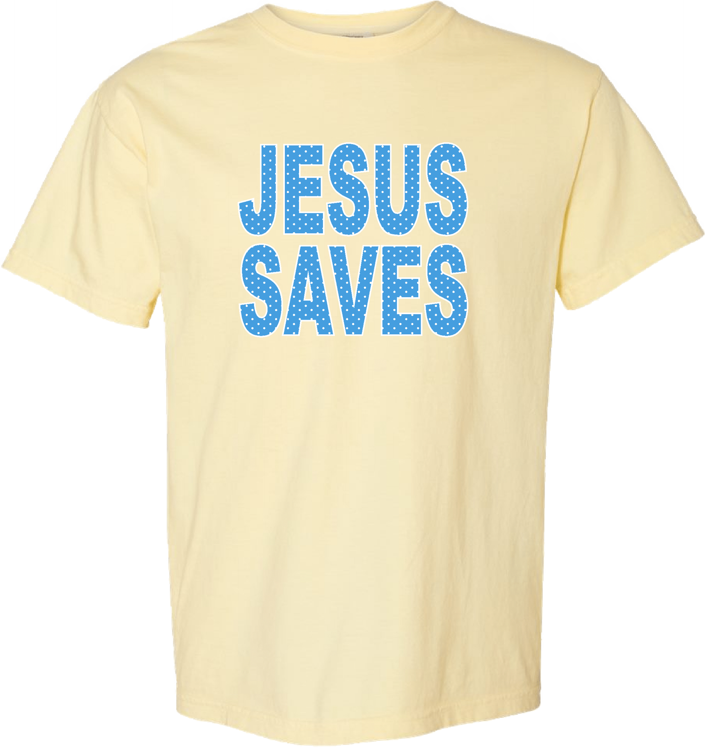 Comfort Color JESUS SAVES POLKA DOT SS