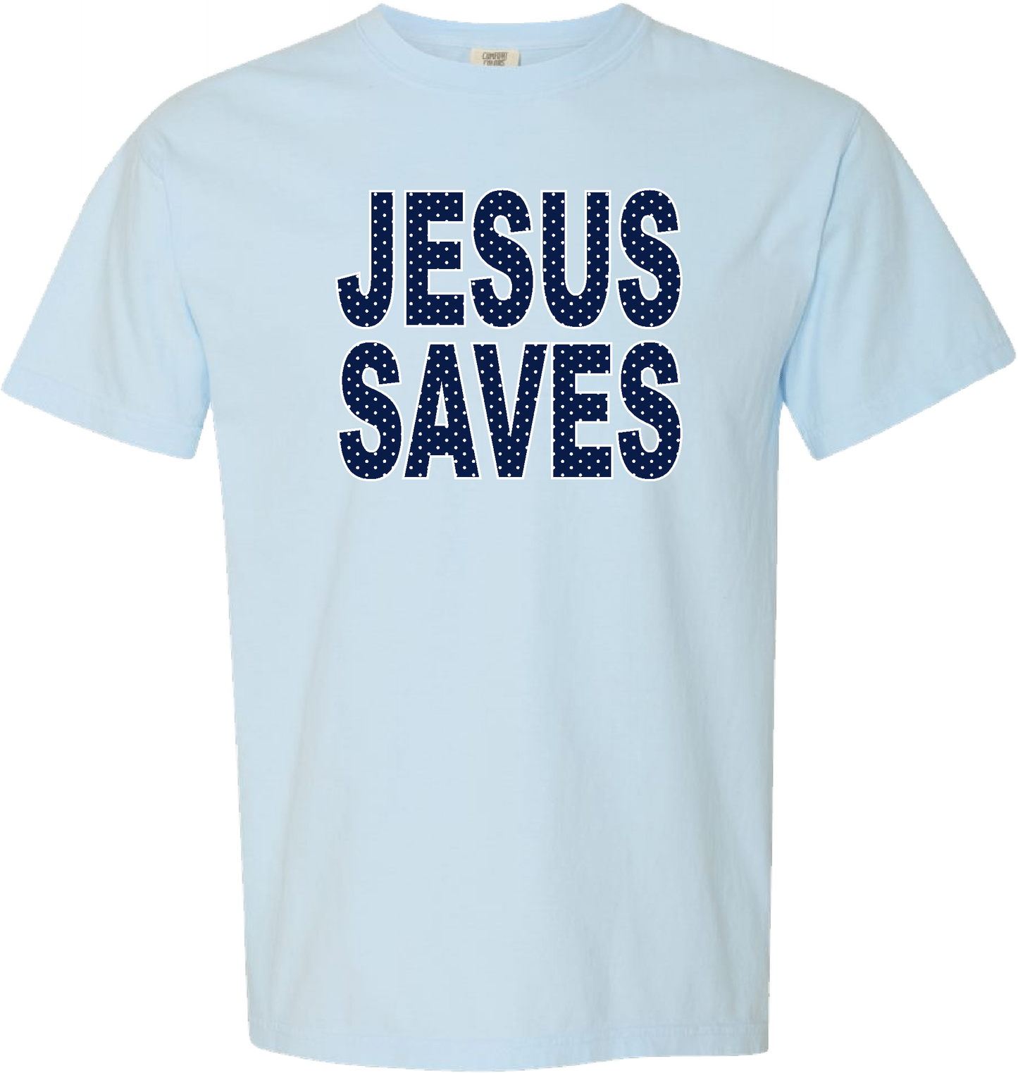 Comfort Color JESUS SAVES POLKA DOT SS
