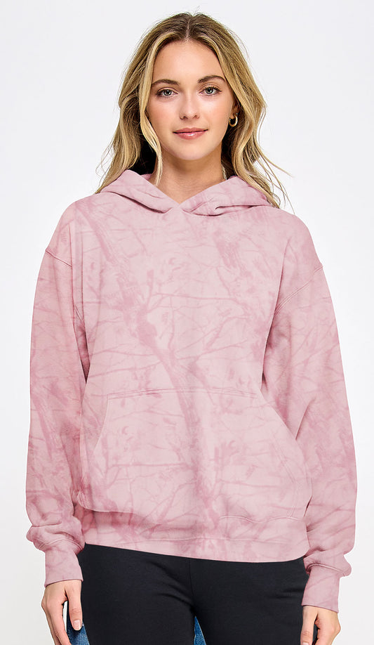 Juniors' L/S Camo Hoodie