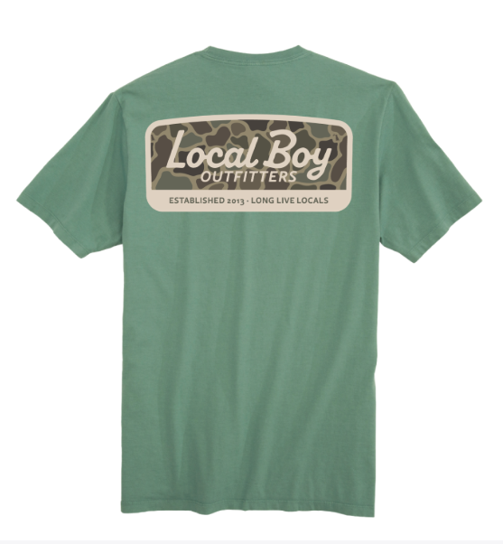 Men's Local Boy Outfitters Brush Camo Mark T-Shirt (Light Green)