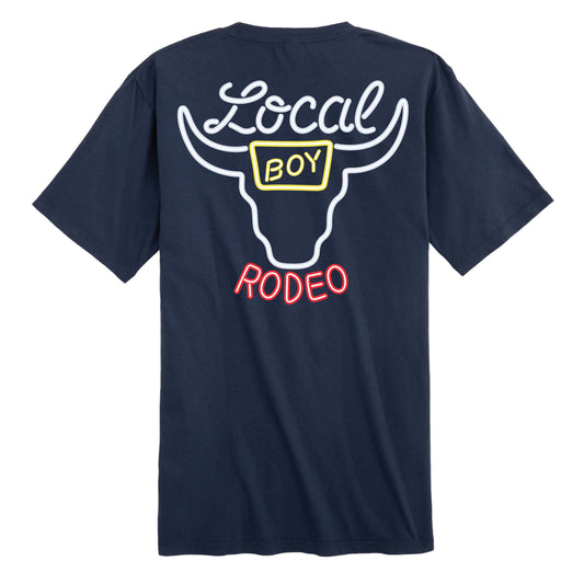Men's Local Boy Outfitters Neon Banquet T-Shirt (China Blue)