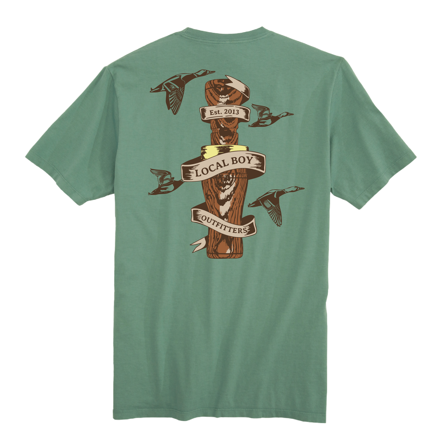 Men's Local Boy Outfitters Wooden Call SS (Light Green)