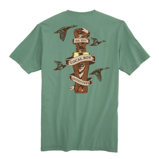 Men's Local Boy Outfitters Wooden Call SS (Light Green)