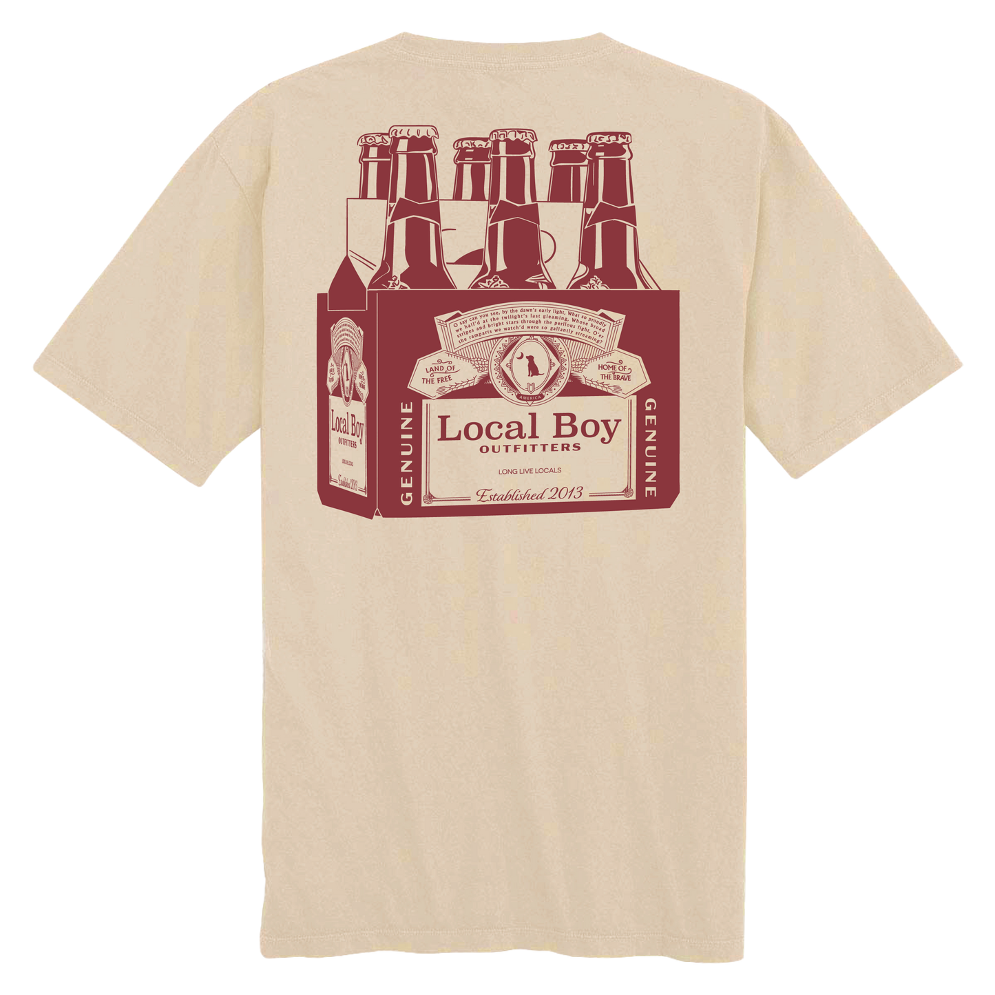 Men's Local Boy Outfitters Six Pack SS (Latte)