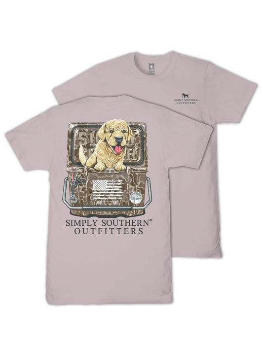 Men's Simply Southern Dog In Cooler S/S (Driftwood)