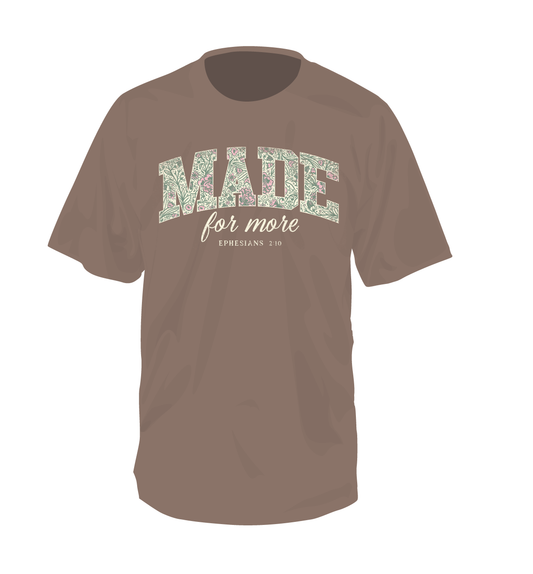 Ladies' Southern Fried Cotton Comfort Color Made For More S/S Tee (Espresso)