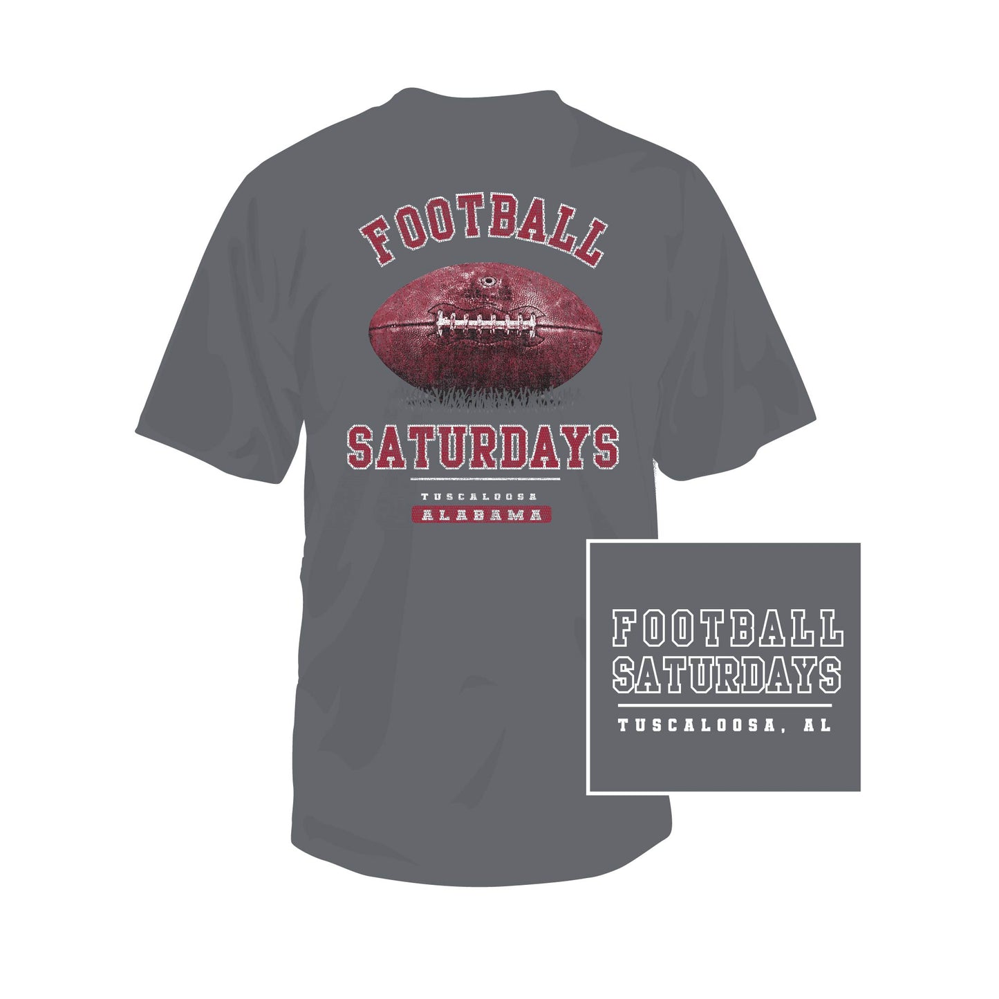 Southern Fried Cotton Alabama Football Saturdays SS (Grey)