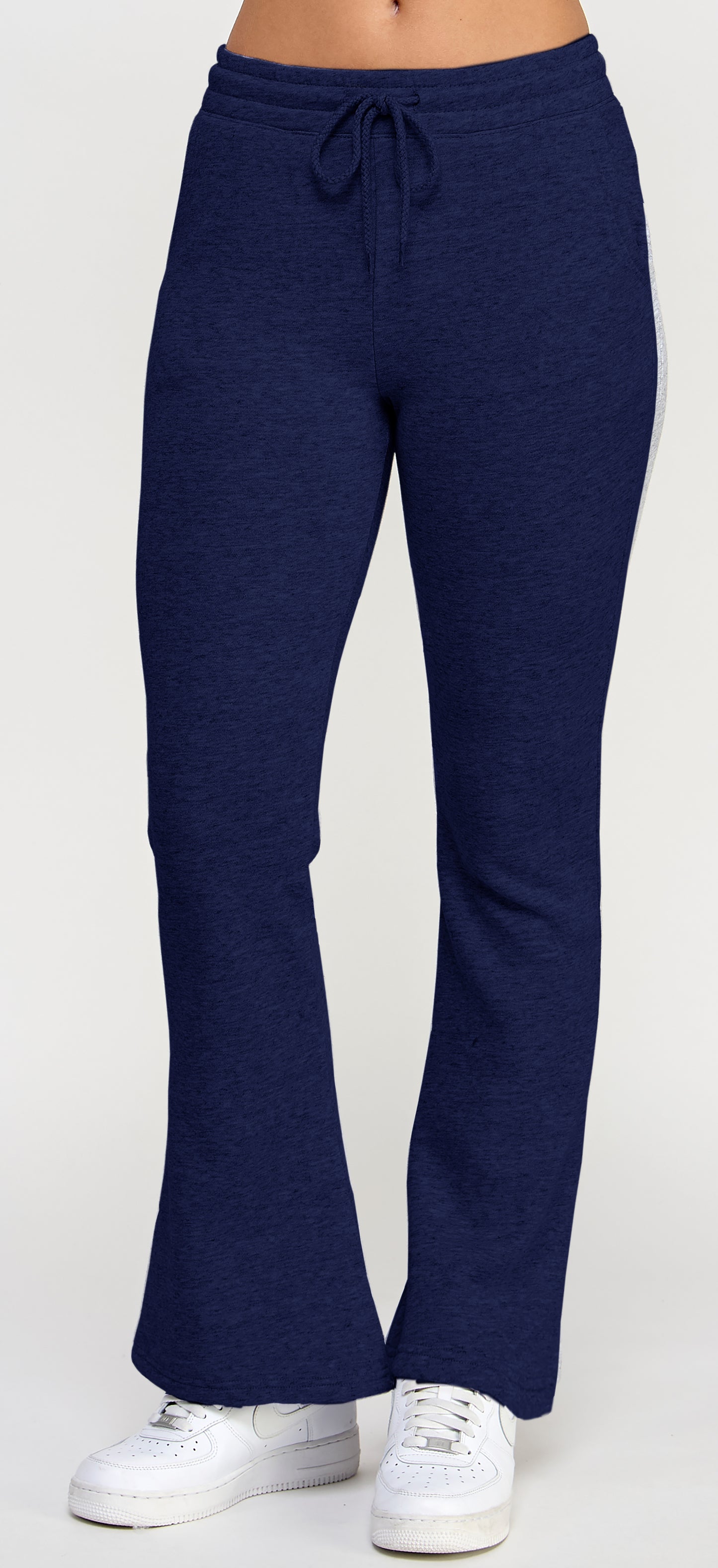 Fleece Elasticized Waist Flare Leg Jogger W/Pocket