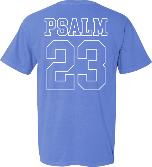 Juniors' PSALM 23 Comfort Color Puff Ink S/S Tee
