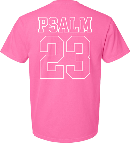 Juniors' PSALM 23 Comfort Color Puff Ink S/S Tee