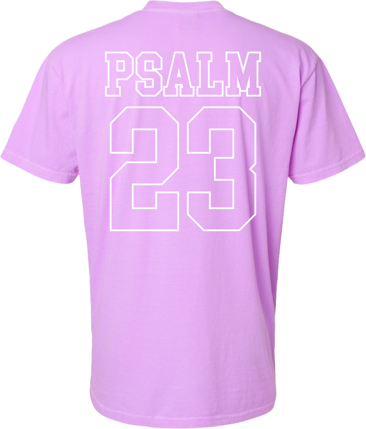 Juniors' PSALM 23 Comfort Color Puff Ink S/S Tee