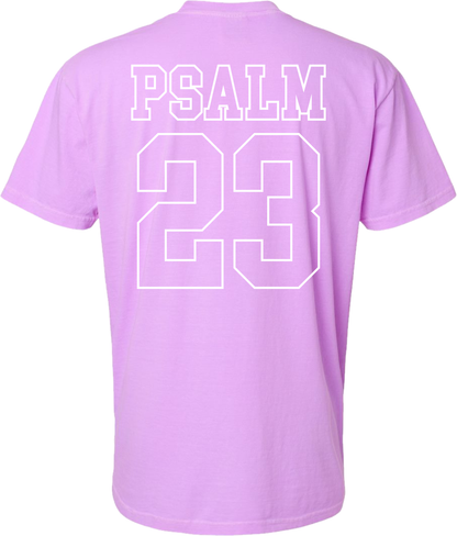 Juniors' PSALM 23 Comfort Color Puff Ink S/S Tee