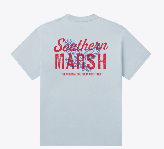 Men's Southern Marsh SEAWASH Freedom S/S Tee