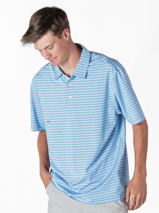 Men's Simply Southern Micro Stripe S/S Polo