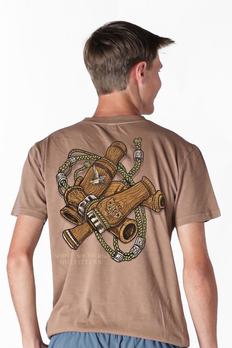 Men's Simply Southern Mineral Wash Duck Call S/S (Rawhide)