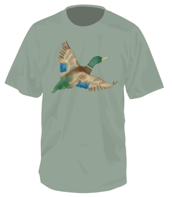 Southern Fried Cotton Comfort Color Flying Mallard SS (Bay)