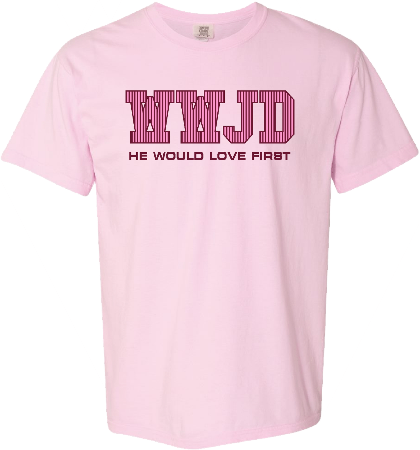 Comfort Color "WWJD" STRIPED SS