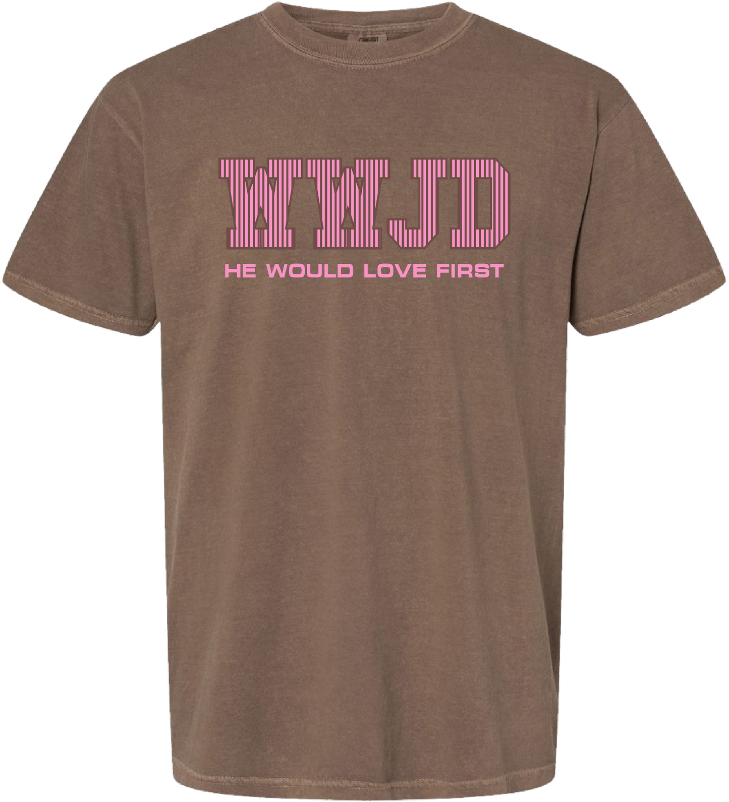 Comfort Color "WWJD" STRIPED SS