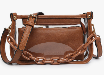 Jen & Co. Jessica Clear Crossbody