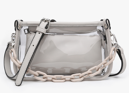 Jen & Co. Jessica Clear Crossbody