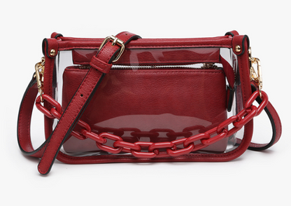 Jen & Co. Jessica Clear Crossbody