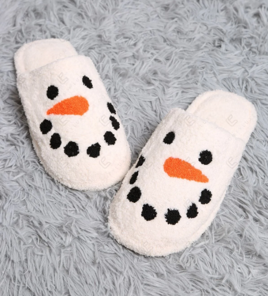 Snowman Christmas Slippers