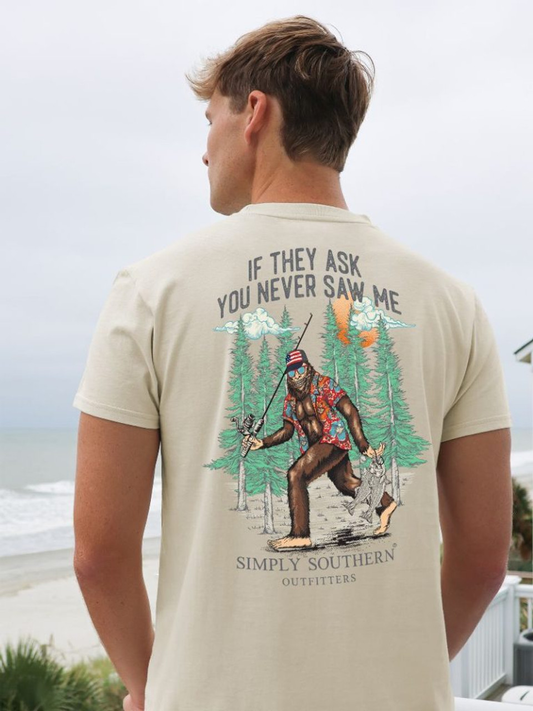 Men's Simply Southern Big Foot Never Saw S/S Wisp