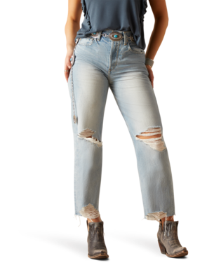 Women's Ariat Ultra High Rise Tomboy Straight Jean (Mykonos)