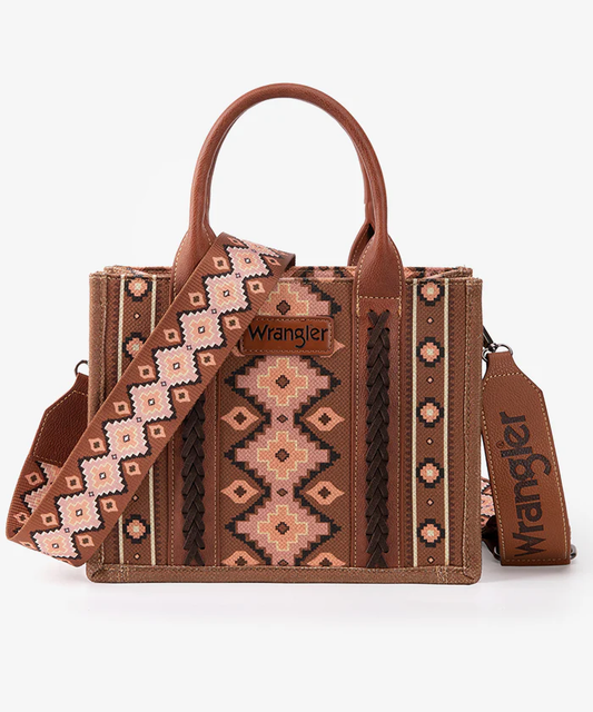 Wrangler Southwestern Crossbody Tote Bag