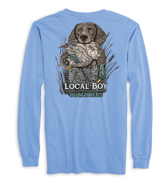 Men's GSP Retrieve L/S Tee (Washed Denim)