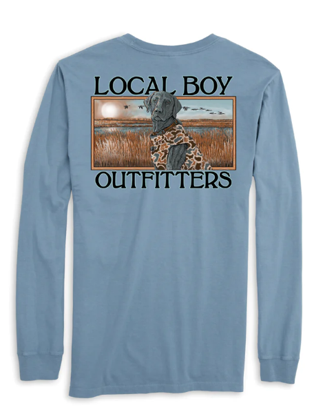 Youth Local Boy Marsh Dog L/S Tee (Slate)