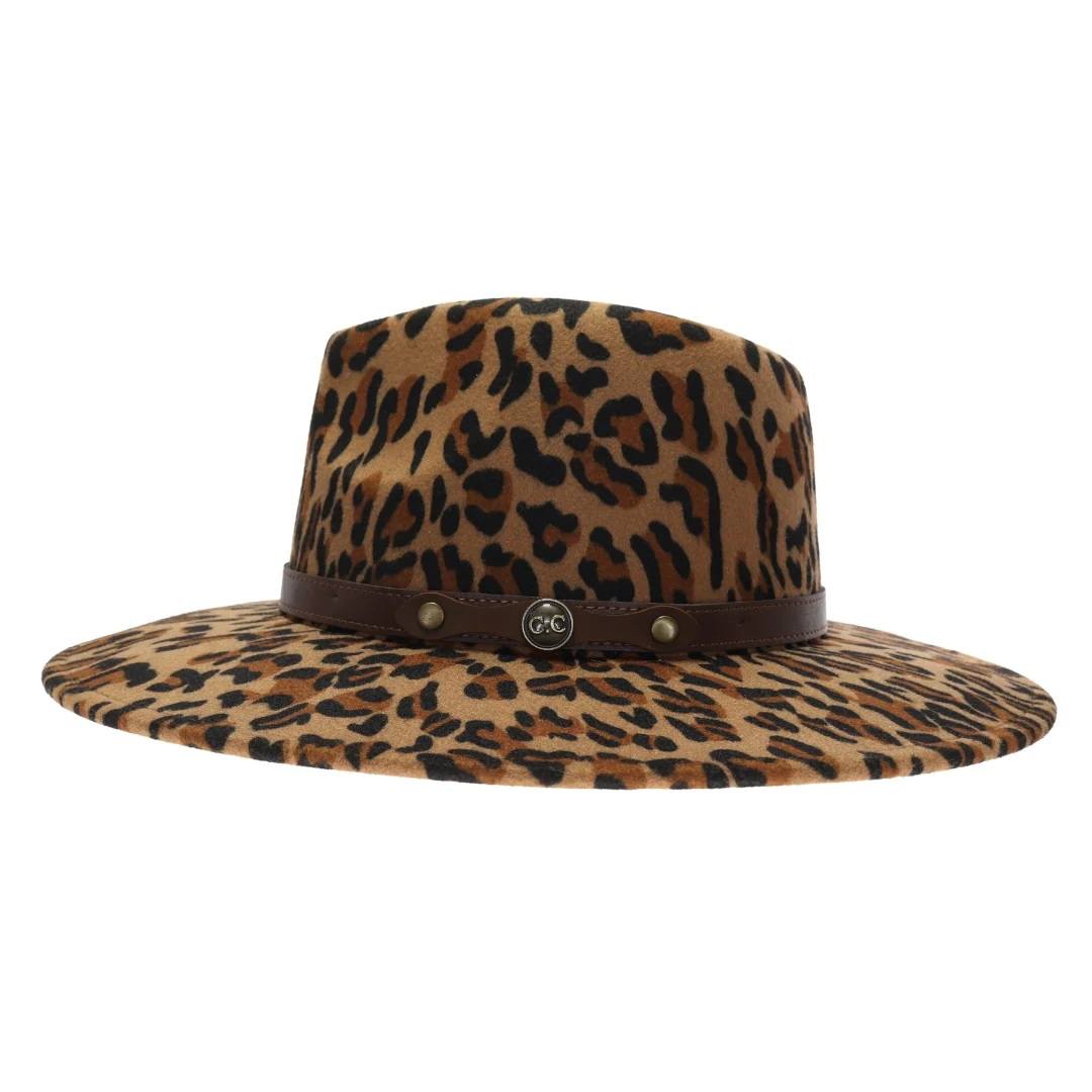 Leopard Panama Hat