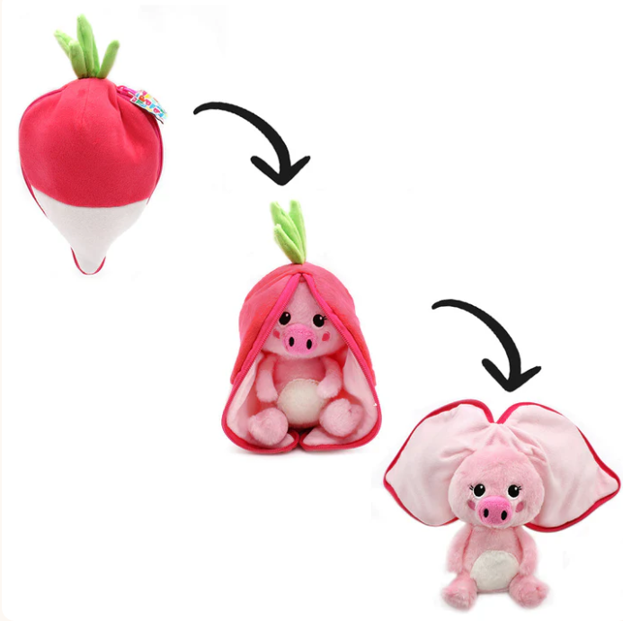 Speedy Monkey Piglet the Pig/Radish-Flipetz
