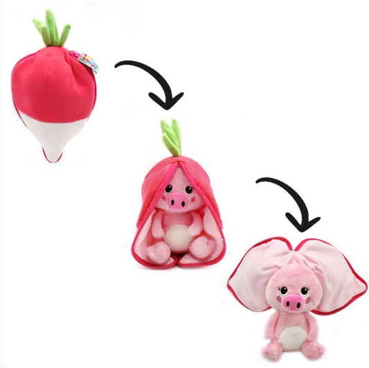 Speedy Monkey Piglet the Pig/Radish-Flipetz