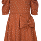 Little Girls Textured Knit Dress W/Bag (Spice)