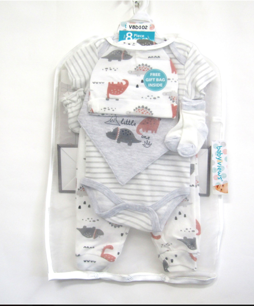 Baby Boy (NB-6M) 8pc. Wild One Hanging Gift Set